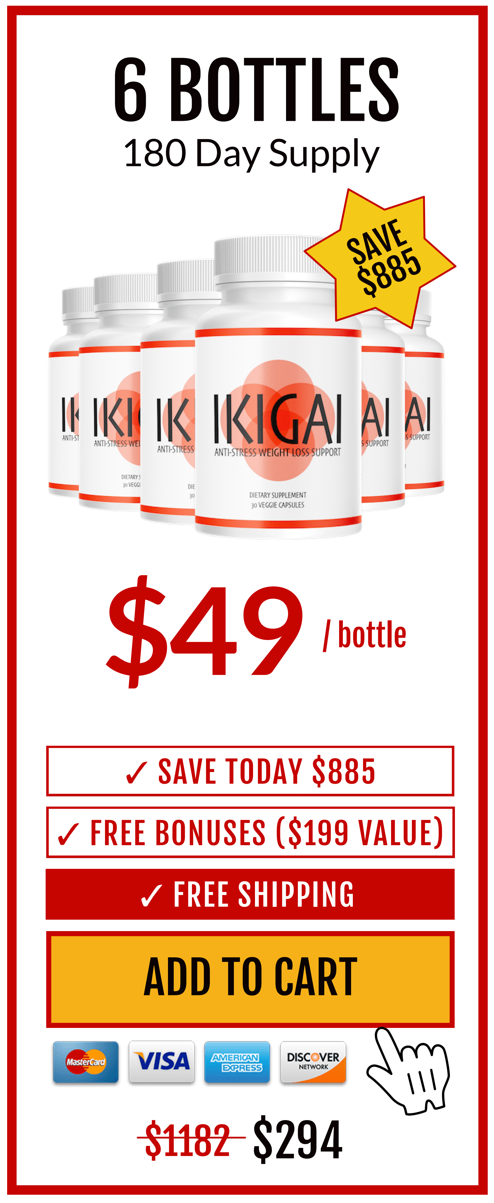 IKIGAI Weight Loss - 6 Bottles